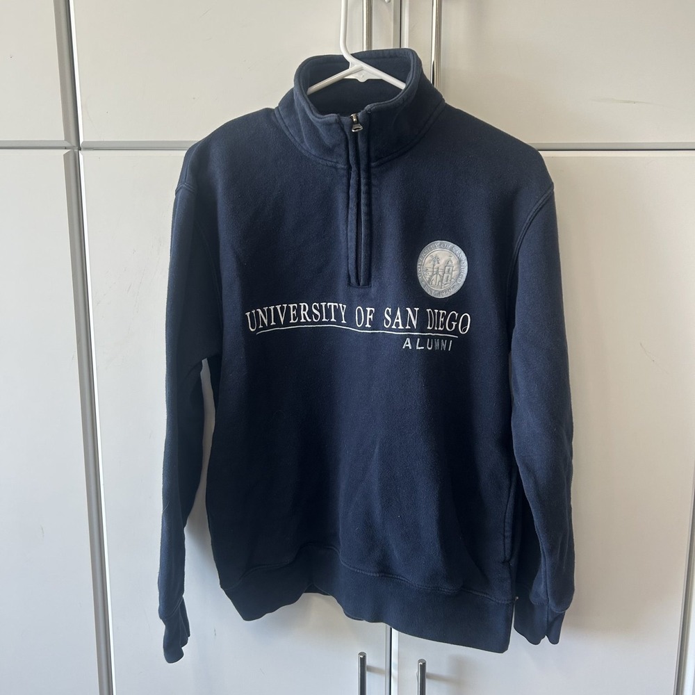 Gear for Sports University of San Diego Alumni Quarter Zip Sweatshirt Navy Small